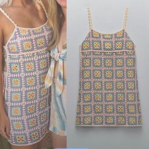 NEW ZARA Crochet Mini Dress